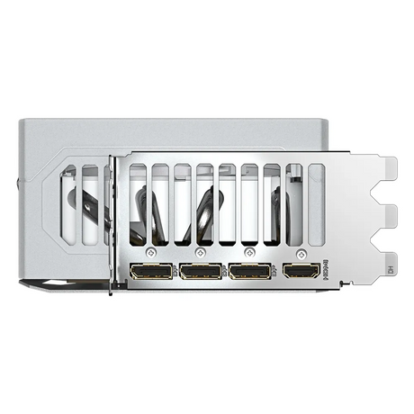 Gigabyte AORUS GeForce RTX 5080 MASTER ICE Graphics Card, GDDR7 16GB 256-bit Memory, HDMI 2.1b & DP 2.1b Outputs, PCI Express 5.0, 2805 MHz Core Clock, 30 Gbps Memory Clock, Triple Windforce Hawk Fans, LCD Edge View, RGB Halo, Dual BIOS, White, 1 Year