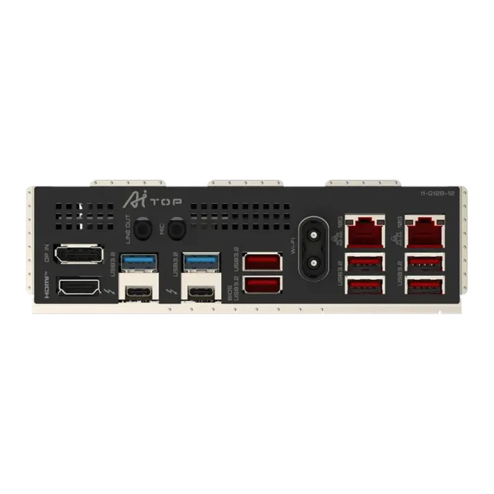 Gigabyte W880 AI TOP Motherboard, LGA1851 Socket, E-ATX Form Factor, DDR5 Ram, PCIe 5.0, Wi-Fi 7, Bluetooth v5.4, Dual 10GbE LAN, Dual Thunderbolt 5, USB4 Type-C, 1 Year Warranty | W880-AI-TOP