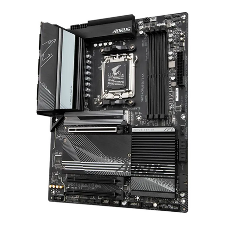 Gigabyte X670 AORUS ELITE AX Motherboard, Socket AM5, ATX Form Factor, DDR5 Ram, PCIe 5.0 M.2 Support, Wi-Fi 6E, Bluetooth v5.2, HDMI, Realtek 2.5Gb Ethernet, USB 3.2 Gen 2x2 Type-C, 1 Year Warranty | X670-AORUS-ELITE-AX