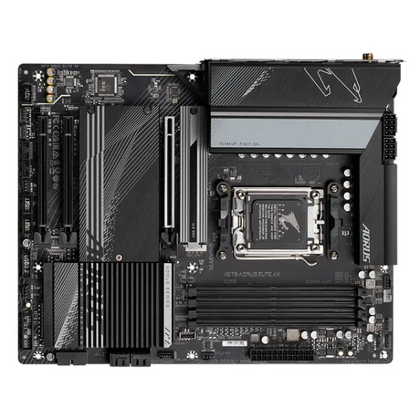 Gigabyte X670 AORUS ELITE AX Motherboard, Socket AM5, ATX Form Factor, DDR5 Ram, PCIe 5.0 M.2 Support, Wi-Fi 6E, Bluetooth v5.2, HDMI, Realtek 2.5Gb Ethernet, USB 3.2 Gen 2x2 Type-C, 1 Year Warranty | X670-AORUS-ELITE-AX