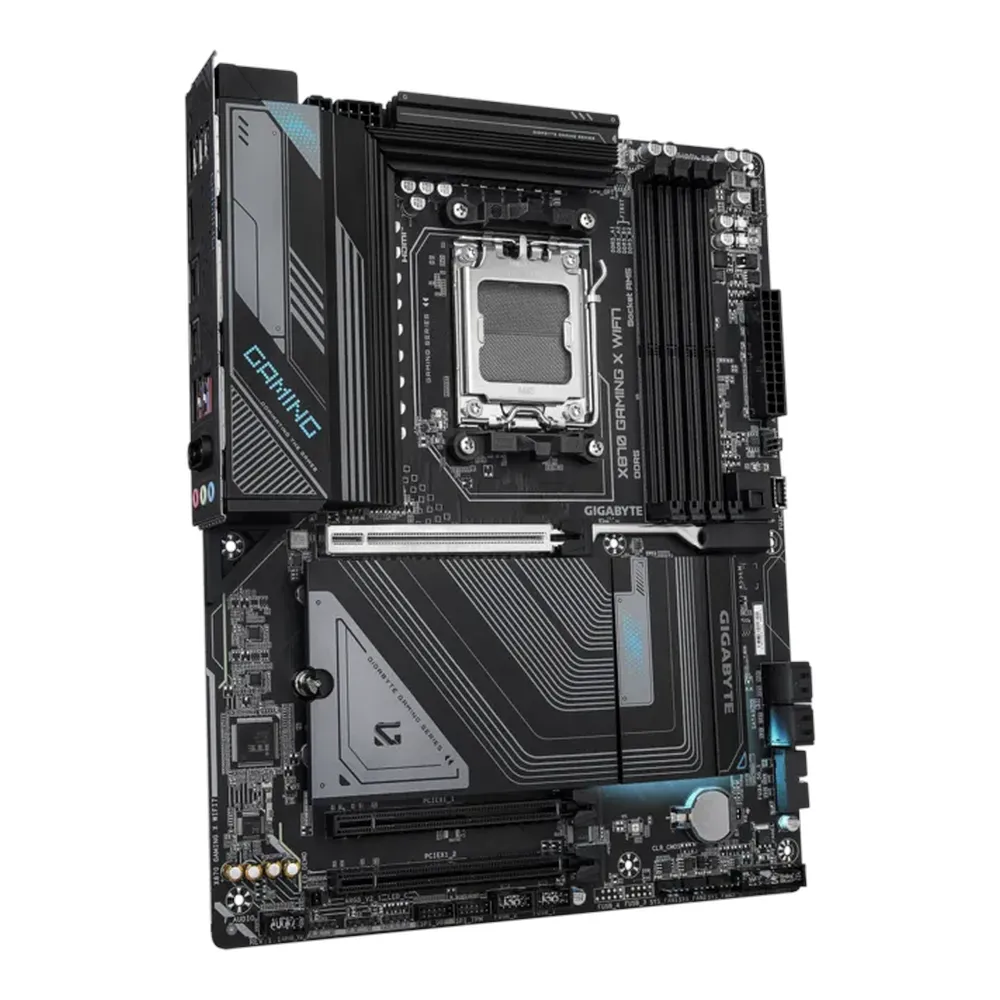Gigabyte X870 GAMING X WIFI7 Motherboard, AM5 Socket, ATX Form Factor, DDR5 Ram, PCIe 5.0, Wi-Fi 7, Bluetooth v5.4, USB4 Type-C, HDMI, Realtek 2.5Gb Ethernet, RGB Fusion, 1 Year Warranty | X870-GAMING-X-WIFI7