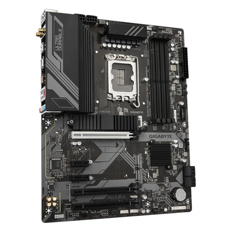Gigabyte Z790 D AX Motherboard, LGA1700 Socket, ATX Form Factor, DDR5 Ram, PCIe 5.0, Wi-Fi 6E, Bluetooth v5.3, HDMI, DisplayPort, Realtek 2.5Gb Ethernet, USB 3.2 Gen 2 Type-C, 1 Year Warranty | Z790-D-AX