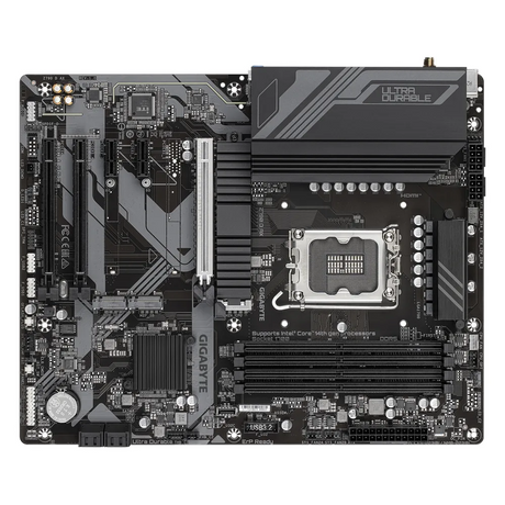 Gigabyte Z790 D AX Motherboard, LGA1700 Socket, ATX Form Factor, DDR5 Ram, PCIe 5.0, Wi-Fi 6E, Bluetooth v5.3, HDMI, DisplayPort, Realtek 2.5Gb Ethernet, USB 3.2 Gen 2 Type-C, 1 Year Warranty | Z790-D-AX