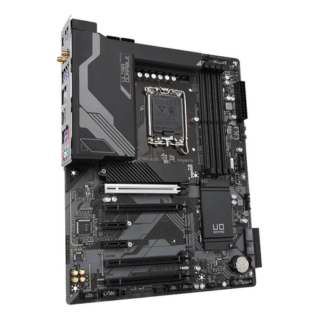 Gigabyte Z790 UD AC Motherboard, LGA1700 Socket, ATX Form Factor, DDR5 Ram, PCIe 5.0, Wi-Fi, Bluetooth, HDMI, DisplayPort, Realtek 2.5Gb Ethernet, USB 3.2 Gen 2x2 Type-C, 1 Year Warranty | Z790-UD-AC