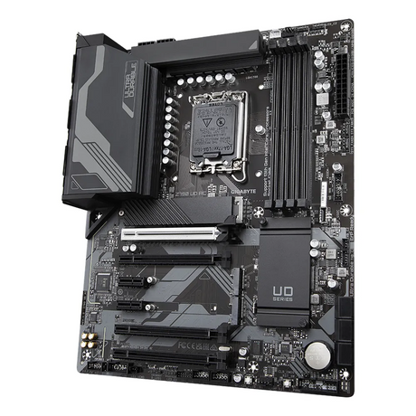 Gigabyte Z790 UD AC Motherboard, LGA1700 Socket, ATX Form Factor, DDR5 Ram, PCIe 5.0, Wi-Fi, Bluetooth, HDMI, DisplayPort, Realtek 2.5Gb Ethernet, USB 3.2 Gen 2x2 Type-C, 1 Year Warranty | Z790-UD-AC