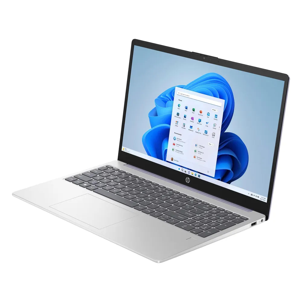 HP 15-fd0107ne Laptop, Intel Core i7-1255U Processor, 16GB DDR4 RAM, 512GB SSD, Integrated Intel Iris Xe Graphics, 15.6" FHD IPS Display, Windows 11 Home, Backlit English & Arabic Keyboard, 1 Year Warranty | A57DZEA