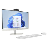 HP 24-CR0007NE All-in-One Desktop PC, AMD Ryzen 5 7520U Processor, 8GB RAM, 512GB SSD, 24” FHD Display, Windows 11 Home, English & Arabic Keyboard, Mouse Included, White, 1 Year Warranty | 9C9F9EA