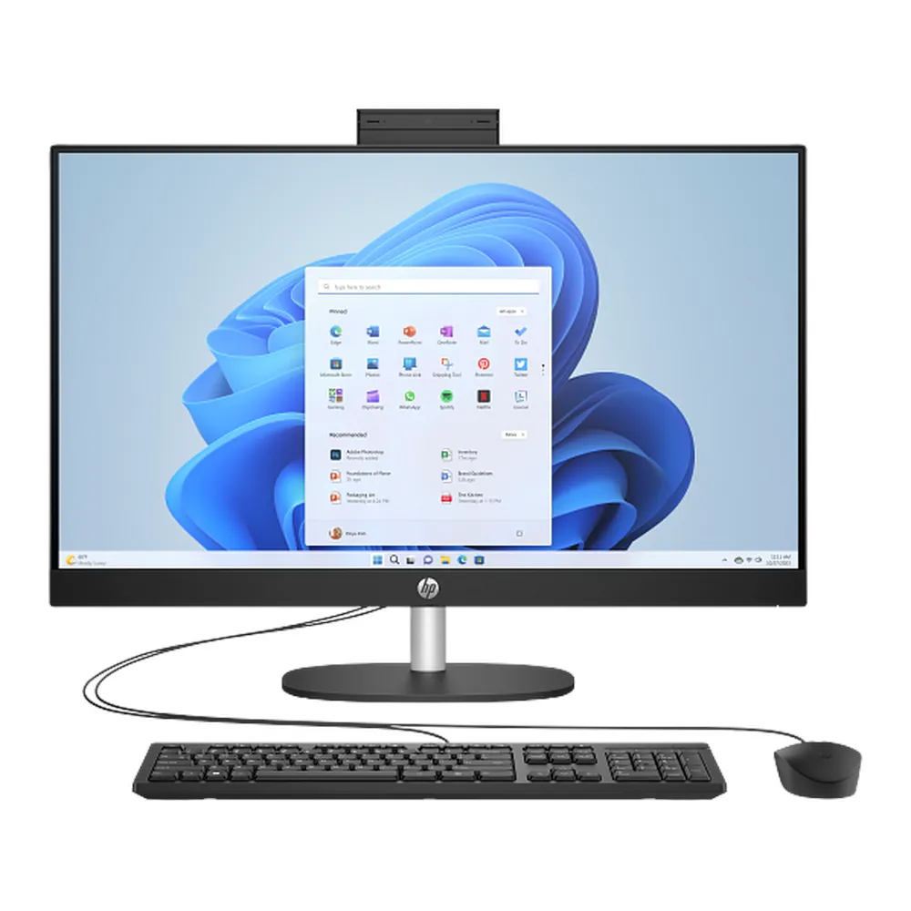 HP 24-CR0155 All-in-One Desktop PC, Intel Core i7-1355U Processor, 8GB RAM, 512GB SSD, 27” FHD Touch Display, DOS, English Keyboard, Mouse Included, 1 Year Warranty | A99BNEA-ENG