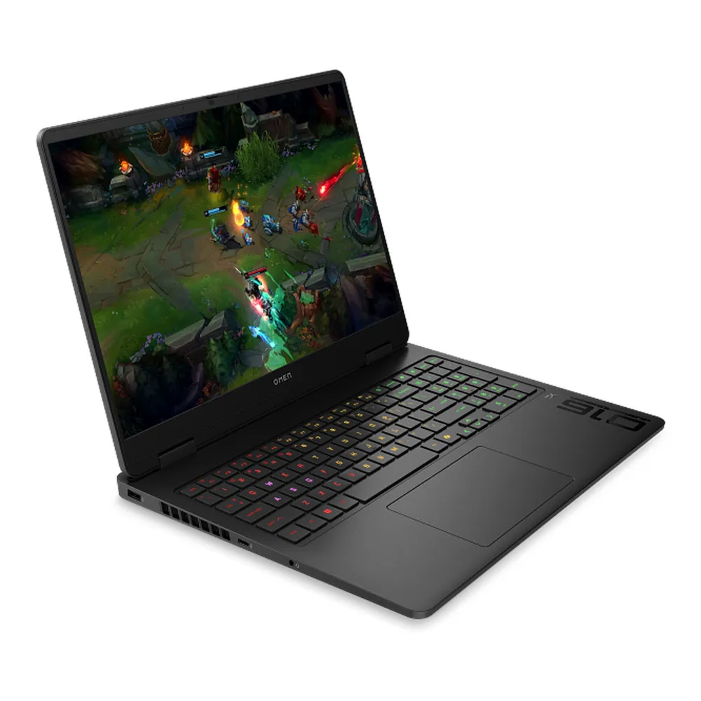 HP OMEN 16-am0057ne Gaming Laptop, Intel Core Ultra 7 255H Processor, 16GB DDR5 RAM, 512GB SSD, NVIDIA GeForce RTX 5070 8GB GDDR7, 16" 2K 165Hz IPS Display, DOS, RGB Backlit English & Arabic Keyboard, 1 Year Warranty | D13PQEA