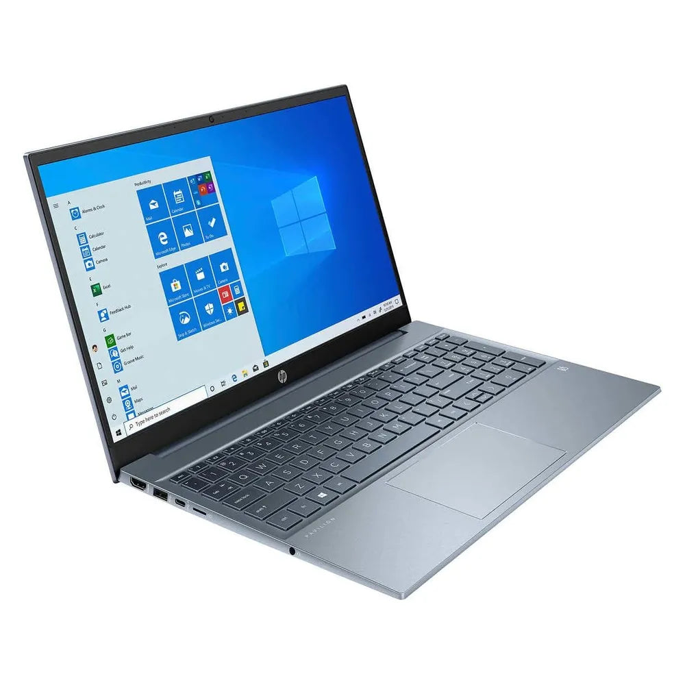 HP Pavilion 15-eh3003ne Laptop, AMD Ryzen 7 7730U Processor, 16GB DDR4 RAM, 512GB SSD, AMD Radeon Graphics, 15.6" FHD IPS Display, Windows 11 Home, Backlit English & Arabic Keyboard, Blue, 1 Year Warranty | 822S8EA