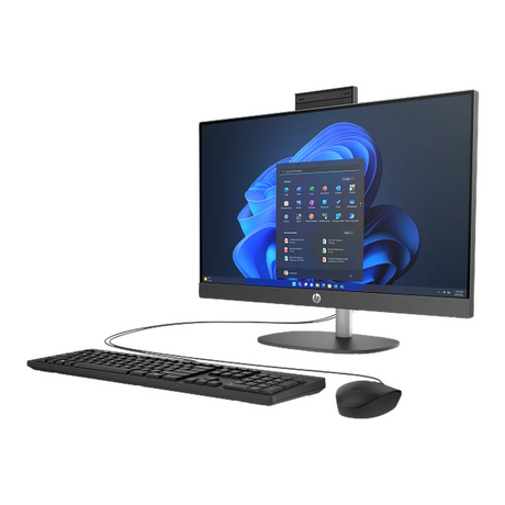 HP ProOne 240 G10 All-in-One Desktop PC, Intel Core i7-1355U Processor, 16GB RAM, 512GB SSD, 24” FHD Display, DOS, English & Arabic Keyboard, Mouse Included, 1 Year Warranty | 9M9H5AT