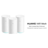 Huawei AC2200 Tri-band Mesh Wi-Fi Router, 2.4/5 GHz WiFi, 1000 Mbps Ethernet, 2134 Mbps Wireless Speed, White, 1 Year Warranty | HUW-WS5800-20