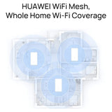 Huawei AC2200 Tri-band Mesh Wi-Fi Router, 2.4/5 GHz WiFi, 1000 Mbps Ethernet, 2134 Mbps Wireless Speed, White, 1 Year Warranty | HUW-WS5800-20
