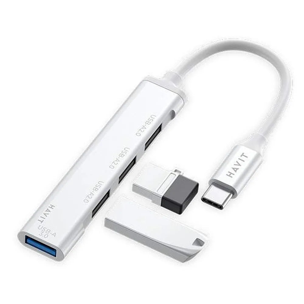 Havit-HB41-SR-4-in-1-USB-C-Hub-HB41-SR
