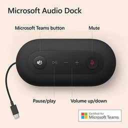 DOCKING STATION MICROSOFT AUDIO DOCK, BLACK | IVF-00011