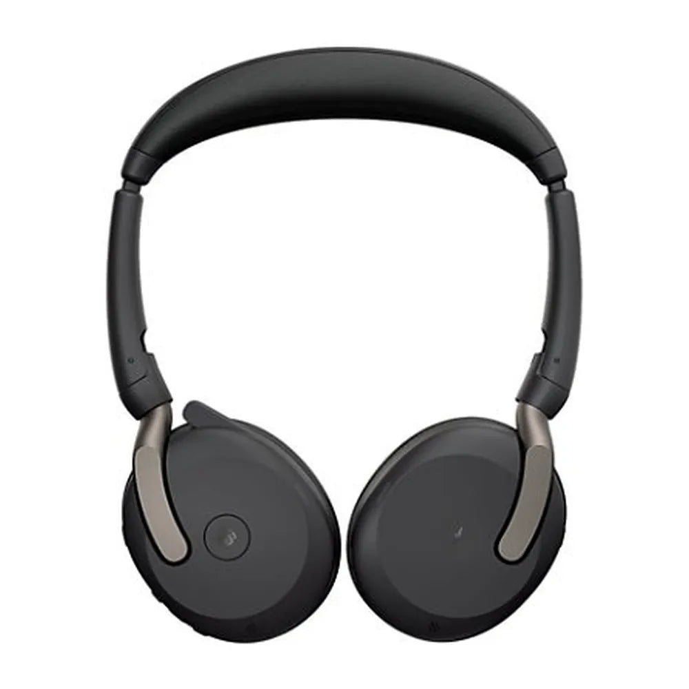 Jabra Evolve2 65 Flex MS Stereo Headset, Bluetooth, USB-A, USB-C, 4 Digital MEMS Microphone, 28 mm Headphone Driver, Black, 1 Year Warranty | 26699-999-999