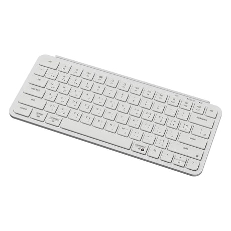 Keychron B1 Pro Ultra-Slim Wireless Keyboard, 2.4 GHz, Bluetooth 5.2 & USB Type-C Wired, 75% Layout, Arabic & English, Scissor-Switch Keys, 1000 Hz Polling Rate, Up to 8 Months Battery Life, White, 1 Year Warranty | B1P-K8-AR