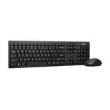 Lenovo 100 Wireless Keyboard & Mouse Combo, 2.4Ghz Wireless Reciever, 3-Zone Keyboard Layout, 1600 DPI Red Optical Mouse Sensor, Up to 12 months Battery Life, Black, 1 Year Warranty | L-100-W