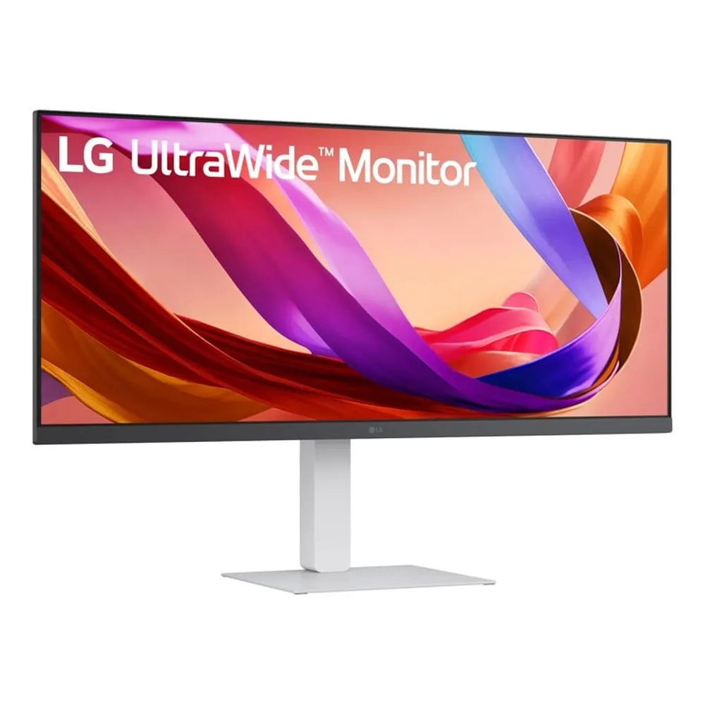 LG 34U530A-W UltraWide Monitor, 34" WFHD (2560 x 1080) Resolution, 100Hz, Anti-glare, 5ms (GtG) Response Time, HDMI, DisplayPort, USB-C, Tilt/Height Adjustable Stand, White, 1 Year Warranty | LG34U530A-W