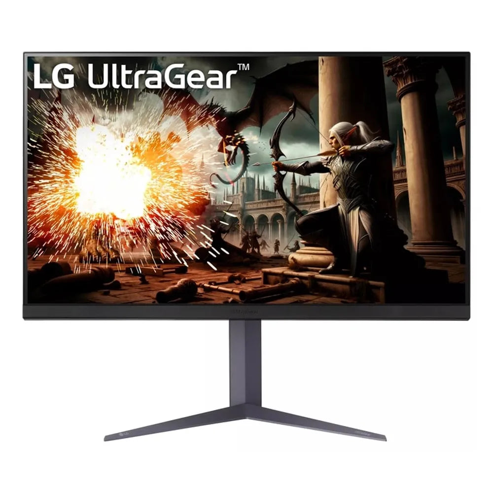 LG UltraGear IPS Gaming Monitor, 32" QHD (2560 x 1440) Resolution, 180Hz, Anti-glare, 1ms (GtG) Response Time, HDMI, DP, Tilt/Height/Pivot Adjustable Stand, G-Sync Compatible, Black, 1 Year Warranty | 32GS75Q-B