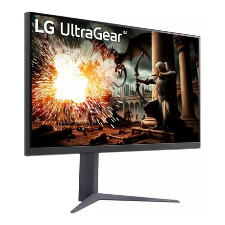 LG UltraGear IPS Gaming Monitor, 32" QHD (2560 x 1440) Resolution, 180Hz, Anti-glare, 1ms (GtG) Response Time, HDMI, DP, Tilt/Height/Pivot Adjustable Stand, G-Sync Compatible, Black, 1 Year Warranty | 32GS75Q-B