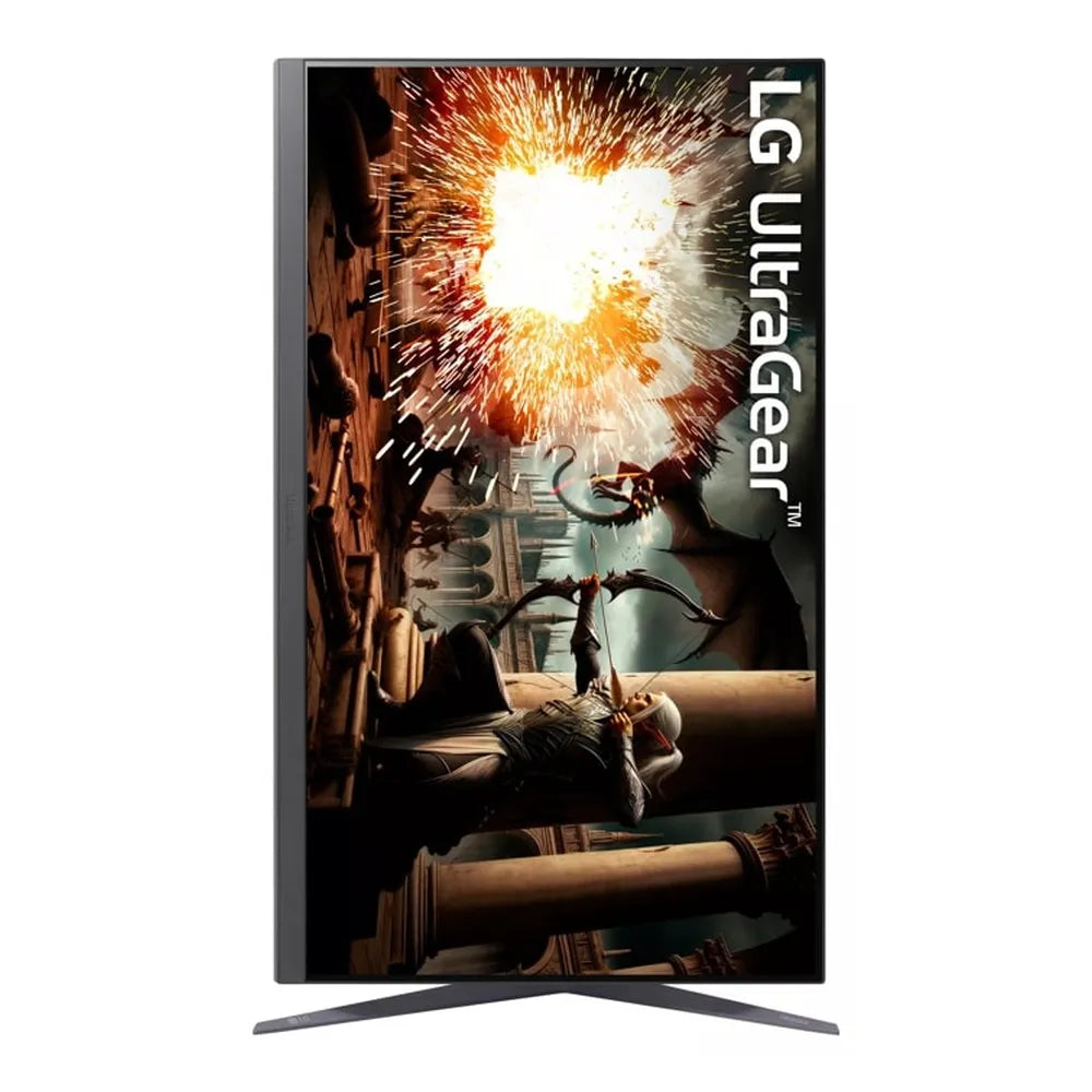 LG UltraGear IPS Gaming Monitor, 32" QHD (2560 x 1440) Resolution, 180Hz, Anti-glare, 1ms (GtG) Response Time, HDMI, DP, Tilt/Height/Pivot Adjustable Stand, G-Sync Compatible, Black, 1 Year Warranty | 32GS75Q-B