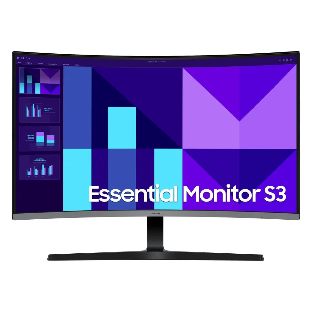 Samsung Essential S3 ls32d392gamxue 32" FHD (1920 x 1080) Monitor, Anti-glare, HDMI, VGA, Tilt Adjustable, 1 Year warranty | ls32d392gamxue