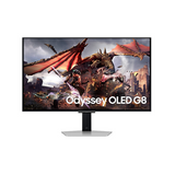 Samsung LS32DG802SMXUE 32" Odyssey OLED G8 G80SD 4K UHD(3840 x 2160) Gaming Monitor, 240Hz, HDMI, DP, Height/Tilt/Swivel/Pivot, Adjustable, Silver, 3 Year Warranty | LS32DG802SMXUE