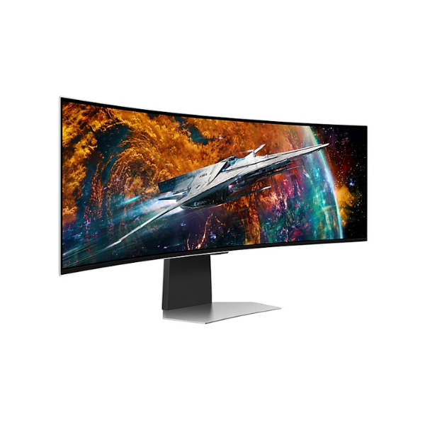Samsung LS49CG954SMXUE 49" Odyssey OLED G9 G95SC DQHD(5120 x 1440) Curved Monitor, 0.03MS, 240Hz, HDMI, DP, Height/Tilt, Adjustable, Silver, 3 Year Warranty | LS49CG954SMXUE