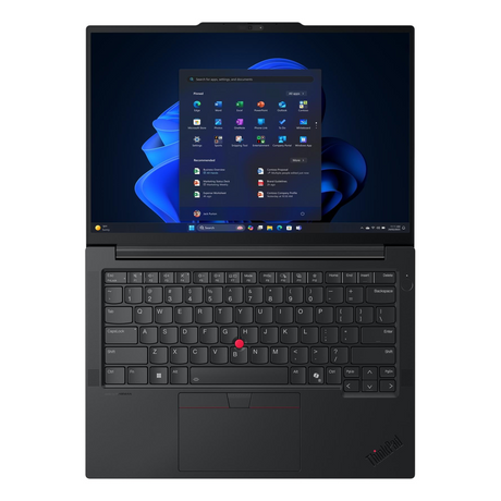 Lenovo ThinkPad E14 Gen 7 Laptop, Intel Core Ultra 7 255H Processor, 16GB RAM, 512GB SSD, 14" WUXGA Display, DOS, English & Arabic Backlit Keyboard, Includes Bag, Black, 1 Year Warranty | 21SX001TGR
