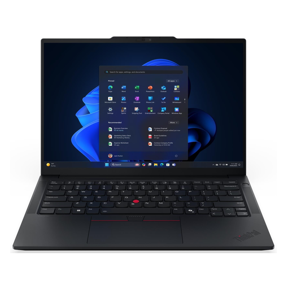 Lenovo ThinkPad E14 Gen 7 Laptop, Intel Core Ultra 7 255H Processor, 16GB RAM, 512GB SSD, 14" WUXGA Display, Windows 11 Pro, English & Arabic Backlit Keyboard, Black, 2 Year Warranty | 21SX006BGR