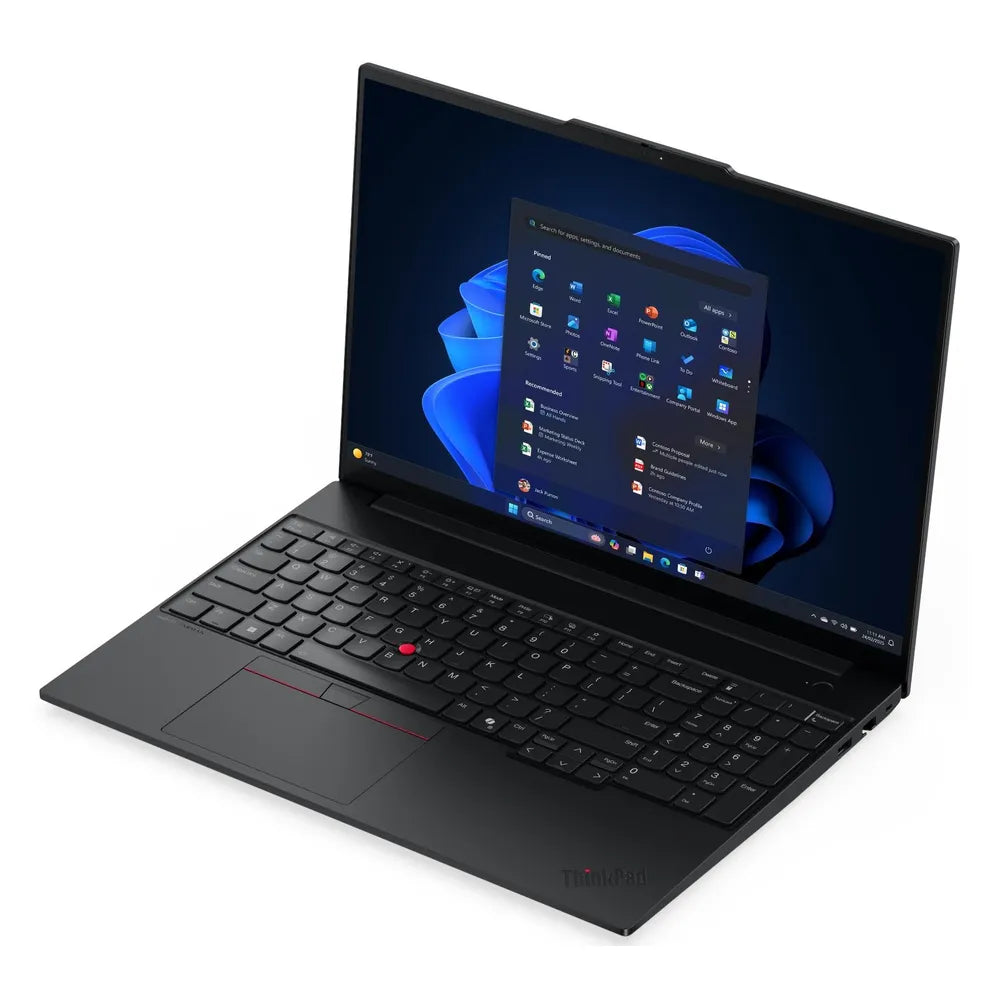 Lenovo ThinkPad E16 Gen 3 Laptop, Intel Core Ultra 5 225U Processor, 8GB RAM, 512GB SSD, 16" WUXGA Display, DOS, English Backlit Keyboard, Includes Bag, 1 Year Warranty | 21SR005JGP