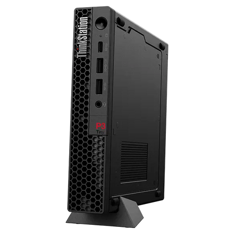 Lenovo ThinkStation P3 Tiny Workstation PC, Intel Core i7-14700T Processor, 16GB DDR5 RAM, 512GB SSD, NVIDIA T400 4GB Graphics, Windows 11 Pro, 230W Power Supply, 3 Year Warranty | 30H00057AX