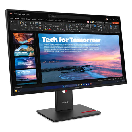 Lenovo ThinkVision T27qd-40 Monitor, 27" QHD (2560 x 1440) Resolution, 120Hz, Anti-glare, 4ms (GtG) Response Time, HDMI, DisplayPort, USB-C (100W PD), RJ45, Tilt/Pivot/Swivel/Height Adjustable Stand, Black, 3 Year Warranty | 64AAGAT2UK