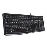 Logitech K120 Wired Keyboard, USB, Spill-Resistant Design, 100% Keyboard Layout, Deep Profile Keys, 10-Key Number Pad, Black, 1 Year Warranty | 920-002508