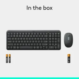 Logitech MK250 Compact Bluetooth Wireless Keyboard & Mouse Combo, Bluetooth Low Energy Technology, Keyboard Layout: Compact layout with number pad, 1000 DPI Optical Mouse Sensor, Up to 12 months Battery Life, Black, 1 Year Warranty | 920-013531