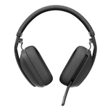 Logitech ZONE VIBE Wireless Headset, USB, Bluetooth, Dual Omni-Directional Microphone, 40 mm Headphone Driver, Graphite, 1 Year Warranty | 981-001157