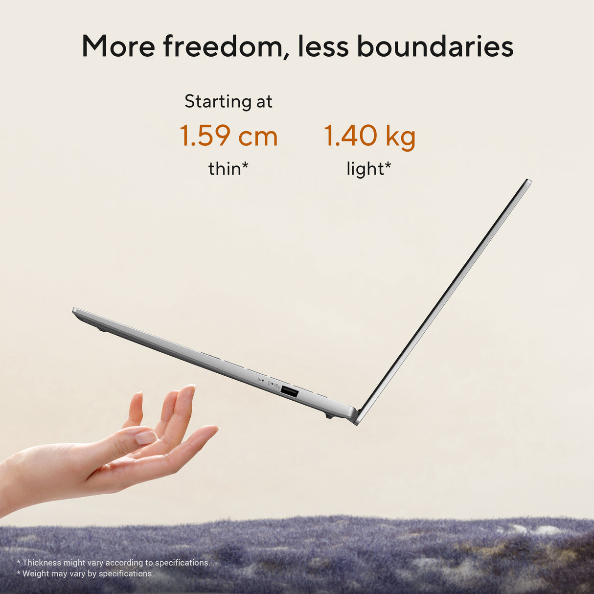 Asus Vivobook S14 Laptop, AMD Ryzen AI 5 330 Processor, 16GB RAM, 512GB SSD, 14.0" WUXGA OLED Display, Windows 11 Home, Backlit English & Arabic Keyboard, 1 Year Warranty | M3407KA-SF012W