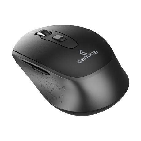 Genuine M7097 BG Wireless Mouse, 1200 DPI Optical Sensor with Precise Tracking, Ergonomic Design, USB 2.0, Compatible with Windows, Mac OS & Linux, Black/Grey, 1 Year Warranty | M7097 BG
