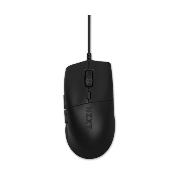 NZXT Lift 2 Ergo Lightweight Ergonomic Wired Gaming Mouse, 2m USB 2.0 Cable, Up to 8,000 Hz Polling Rate, Optical Switches, 26000 DPI Optical Sensor, Black, 1 Year Warranty | MS-001NB-01