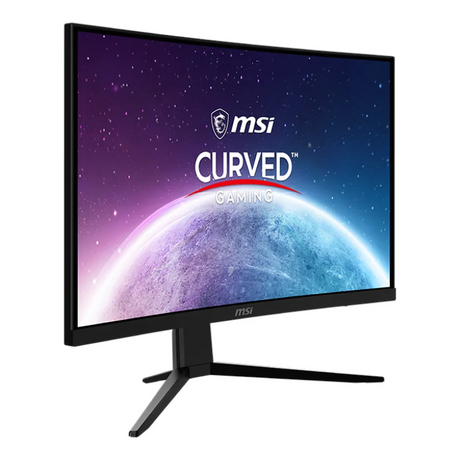MSI G242C Curved Gaming Monitor, 24" FHD (1920 x 1080) Resolution, 170Hz, Anti-glare, 1ms (MPRT) Response Time, DP, HDMI, Tilt Adjustable Stand, Black, 1 Year Warranty | 9S6-3BB31H-009