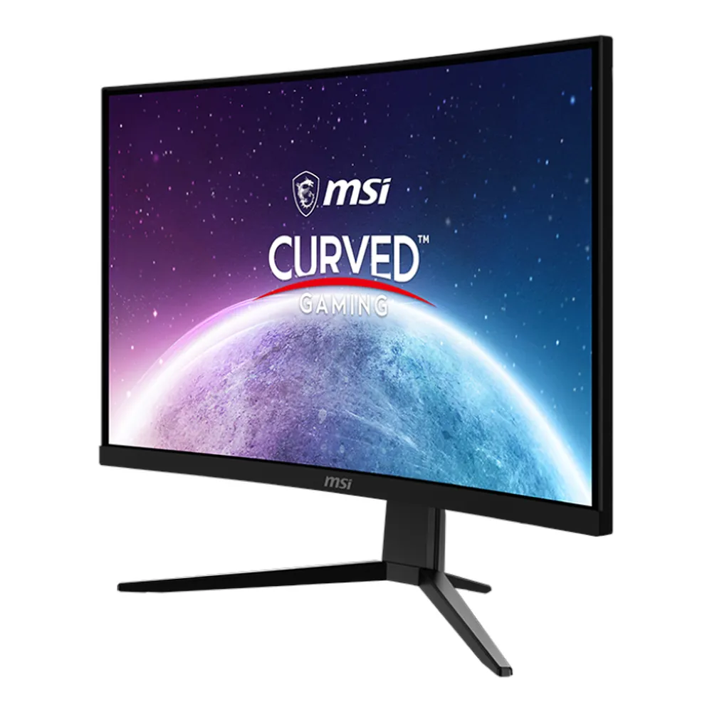 MSI G242C Curved Gaming Monitor, 24" FHD (1920 x 1080) Resolution, 170Hz, Anti-glare, 1ms (MPRT) Response Time, DP, HDMI, Tilt Adjustable Stand, Black, 1 Year Warranty | 9S6-3BB31H-009