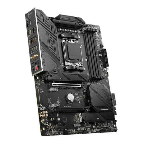 MSI MAG B650 Tomahawk WIFI Gaming Motherboard, AM5 Socket, ATX Form Factor, DDR5 Ram, PCIe 4.0, USB 20Gbps, HDMI, DP, Wi-Fi 6E, Bluetooth, Realtek 2.5Gb Ethernet, M.2 Shield Frozr, Extended Heatsink Design, 1 Year Warranty | 911-7D75-010