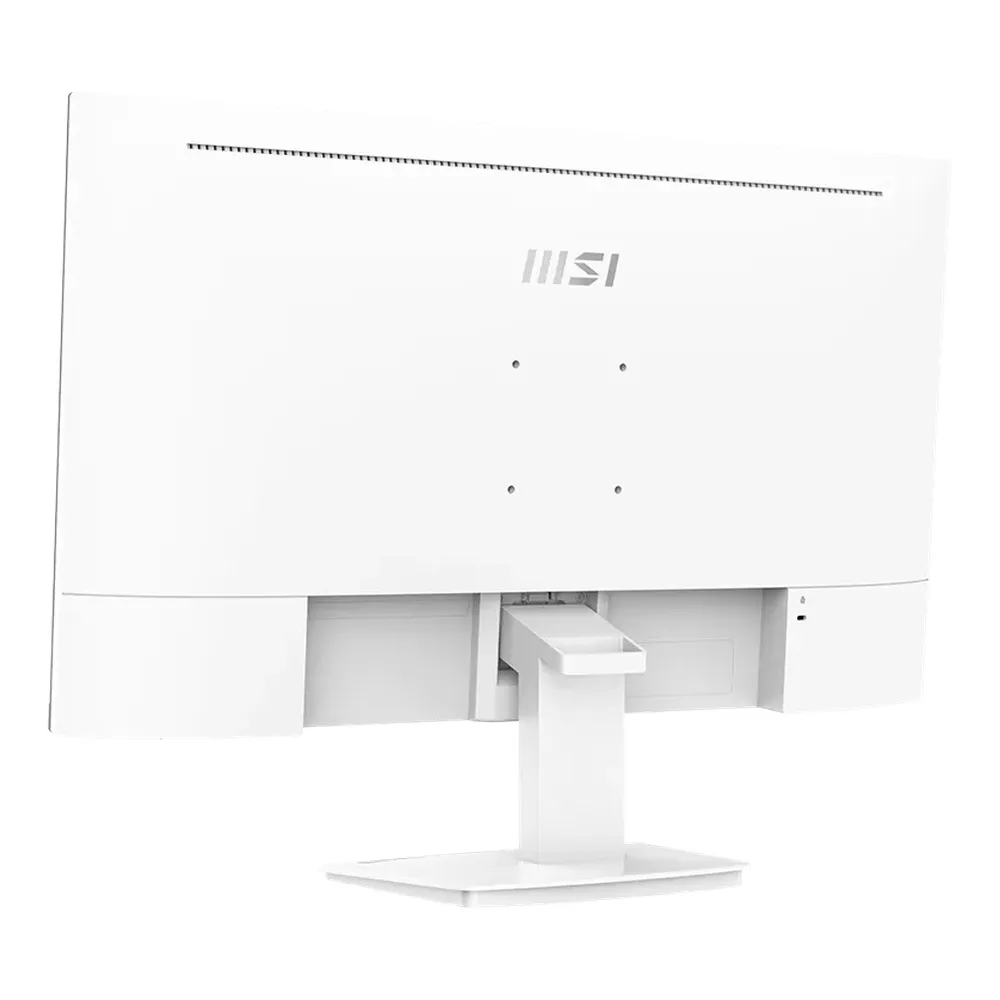 MSI PRO MP273AW Business Monitor, 27" FHD (1920 x 1080) Resolution, 100Hz, IPS Panel, Anti-glare, 1ms (MPRT) Response Time, HDMI, DisplayPort, D-Sub (VGA), Tilt Adjustable Stand, White, 1 Year Warranty | 9S6-3PB4CH-089