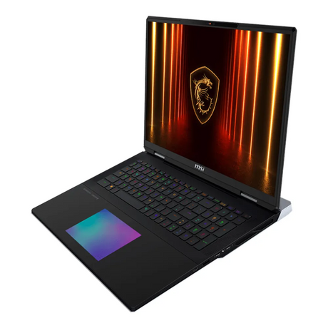 MSI Titan 18 HX AI A2XWJG Gaming Laptop, Intel Core Ultra 9 285HX Processor, 96GB RAM, 4TB SSD, 18” UHD+ 120Hz Display, 24GB NVIDIA GeForce RTX 5090 Graphics, Windows 11 Home, English & Arabic Cherry Mechanical Per-Key RGB Gaming Keyboard, 2 Year
