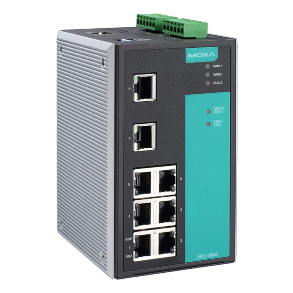 Moxa-8-Port-Managed-Industrial-Ethernet-Switch-EDS-508A-SS-SC-V2