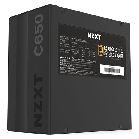 NZXT C650 650 Watt 80 Plus Gold Certified Modular ATX Gaming Power Supply | NP-C650M-UK