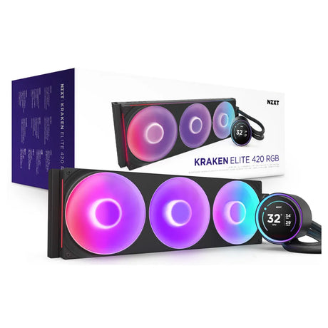 NZXT-Kraken-Elite-420-RGB-Liquid-AIO-Cooler-RL-KR42E-B2