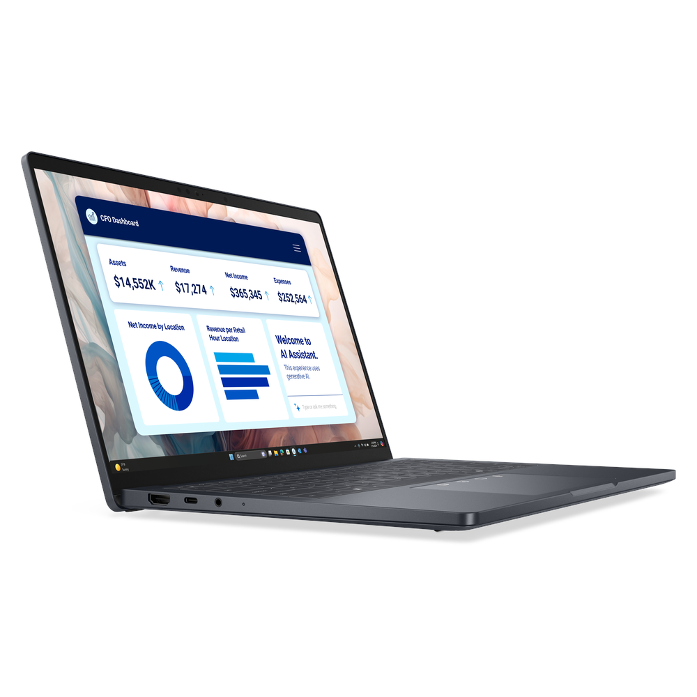 Dell Pro 14 Premium PA14250 Laptop, Intel Core Ultra 5 236V Processor, 16GB RAM, 512GB SSD, 14" FHD+ Display, DOS, English & Arabic Backlit Keyboard, 3 Year Warranty | P-14250-U5-16-512-DOS-AR