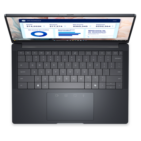 Dell Pro 14 Premium PA14250 Laptop, Intel Core Ultra 5 236V Processor, 16GB RAM, 512GB SSD, 14" FHD+ Display, DOS, English & Arabic Backlit Keyboard, 3 Year Warranty | P-14250-U5-16-512-DOS-AR